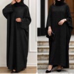 عبا زنانه مجلسی نگین‌دار مدل شاهکار