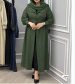 مانتو بلند زنانه مدل الکساندر جنس شانتون - تصویر 7