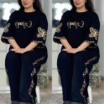 ست تیشرت و شلوار زنانه مدل گیلدا جنس پنبه گلکسی - تصویر 4