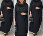عبا زنانه مجلسی مدل جواهر جنس الیزه درجه یک