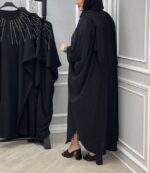 عبا زنانه مجلسی مدل جواهر جنس الیزه درجه یک - تصویر 3