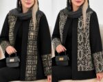 کت زنانه مجلسی مدل ماندانا سوزن‌دوزی جنس پرشین مکانیک
