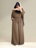 ست زنانه مدل بنفشه با پارچه شانتون - تصویر 2