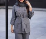 ست مانتو و شلوار زنانه مدل کژال جنس پرشین مکانیک - تصویر 10