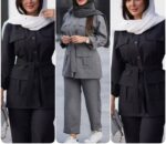 ست مانتو و شلوار زنانه مدل کژال جنس پرشین مکانیک