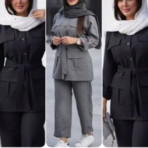 ست مانتو و شلوار زنانه مدل کژال جنس پرشین مکانیک