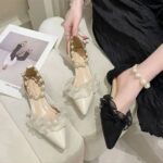 کفش/صندل زنانه پاشنه ۳ سانت مدل عروس (پاشنه کوتاه مجلسی) - تصویر 3
