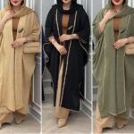 مانتو بلند زنانه حصیری مدل میخک