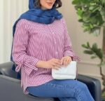 شومیز زنانه نخی تابستانه شیما - تصویر 7